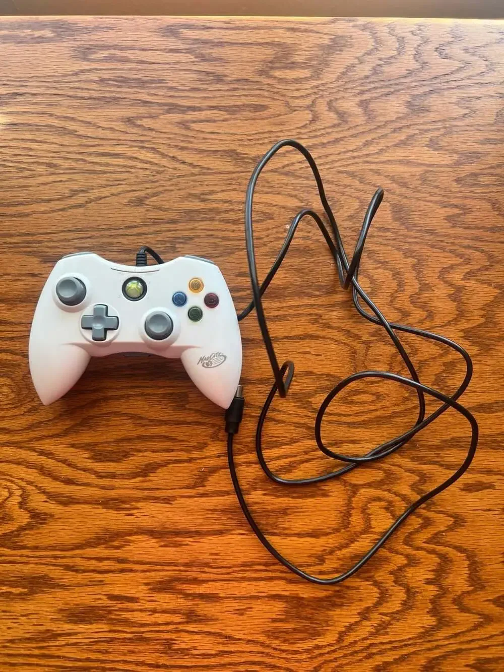 Mad Catz Wired Game Pad Controller for Xbox 360 White and Grey